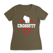Womens 2X-Large MILITARY_GREEN T-Shirt