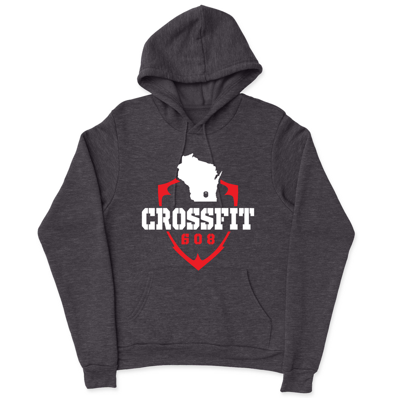 Mens 2X-Large CHARCOAL_HEATHER Hooded T-Shirt