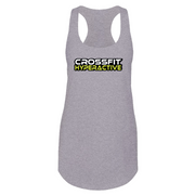 Womens 2X-Large Heather Gray Tank Top (Front Print Only)