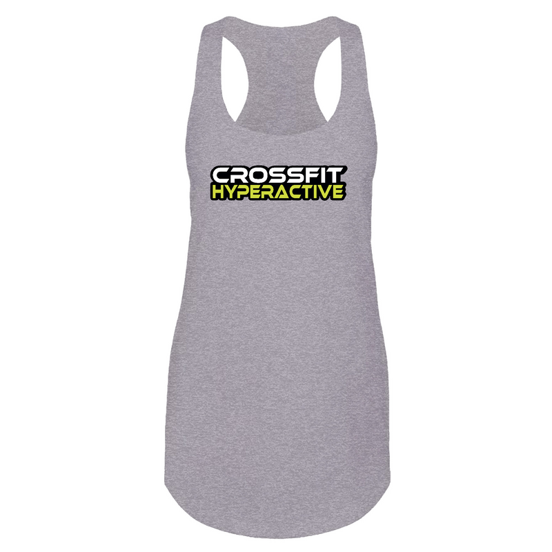 Womens 2X-Large Heather Gray Tank Top (Front Print Only)