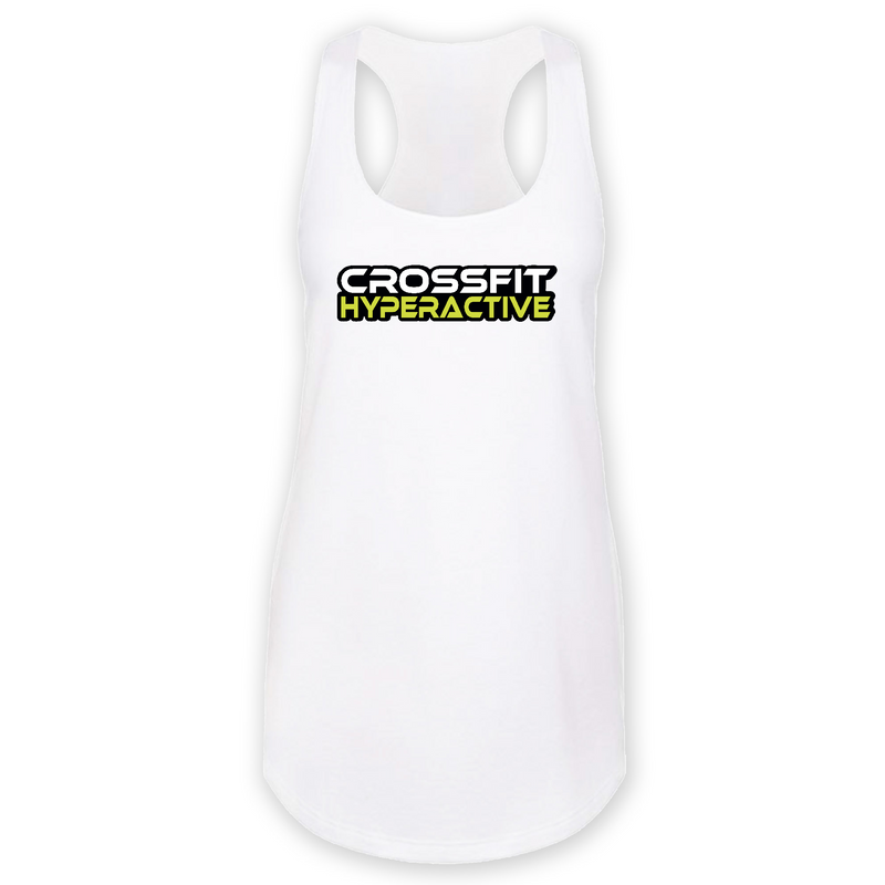 Womens 2X-Large White Tank Top (Front Print Only)