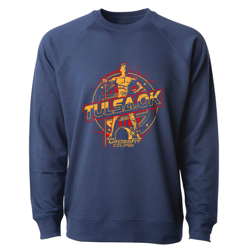 Mens 2X-Large INDIGO CrewNeck