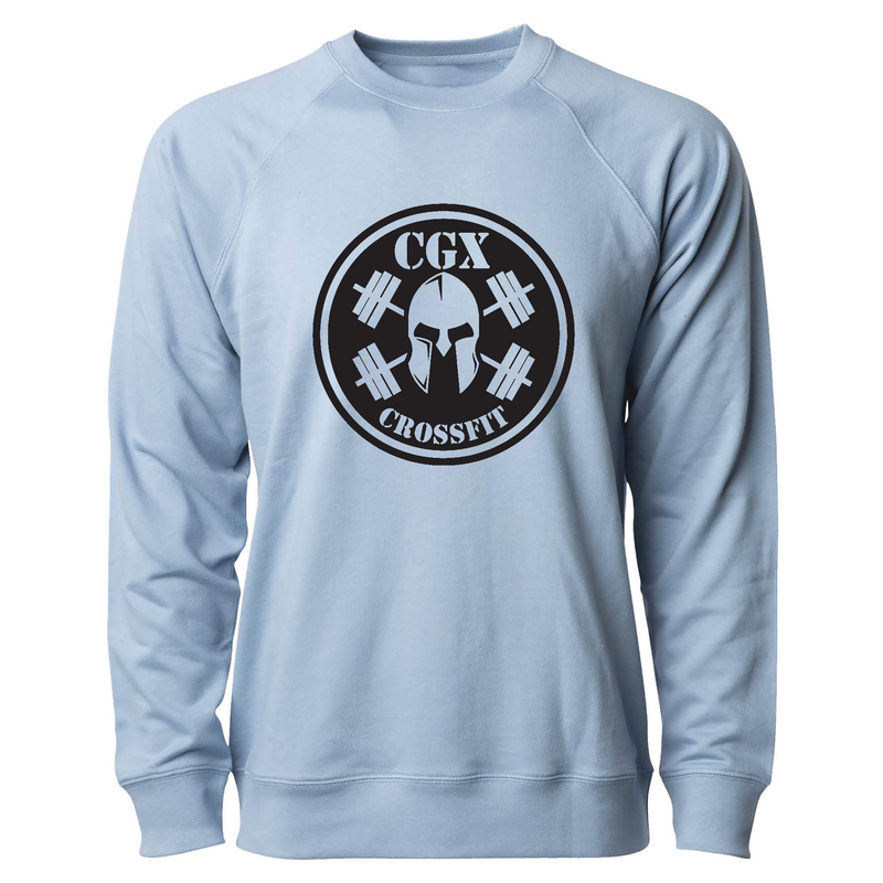 Mens 2X-Large MISTY_BLUE CrewNeck