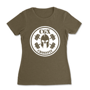Womens 2X-Large MILITARY_GREEN T-Shirt