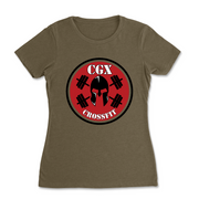 Womens 2X-Large MILITARY_GREEN T-Shirt