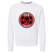 Mens 2X-Large WHITE CrewNeck