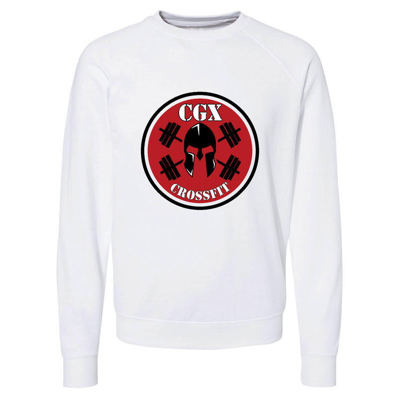 Mens 2X-Large WHITE CrewNeck