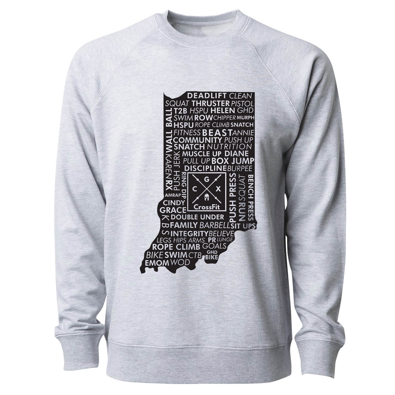 Mens 2X-Large ATHLETIC_HEATHER CrewNeck