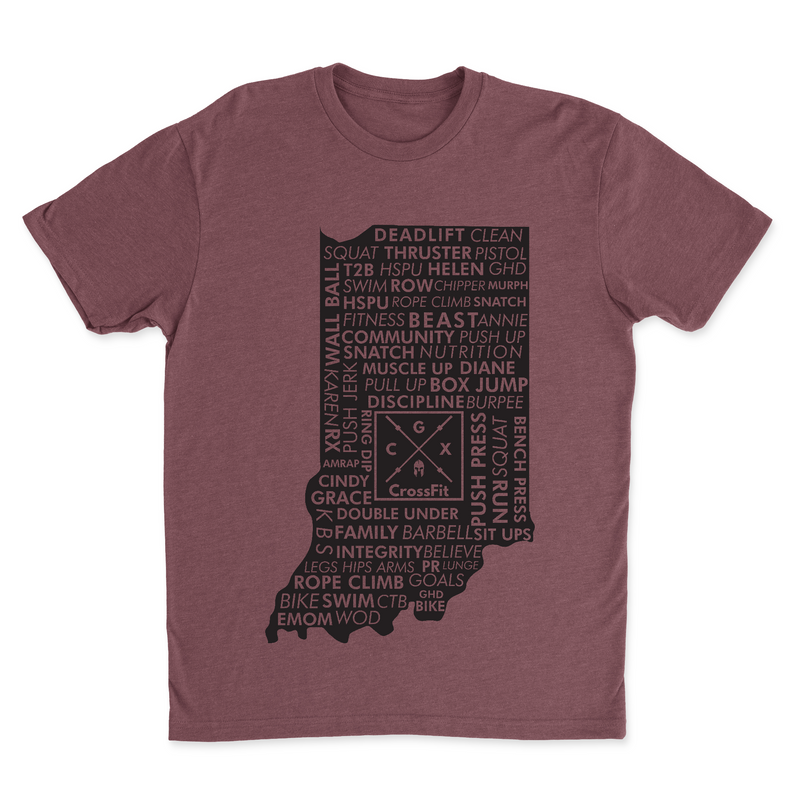 Mens 2X-Large HEATHER_MAROON T-Shirt