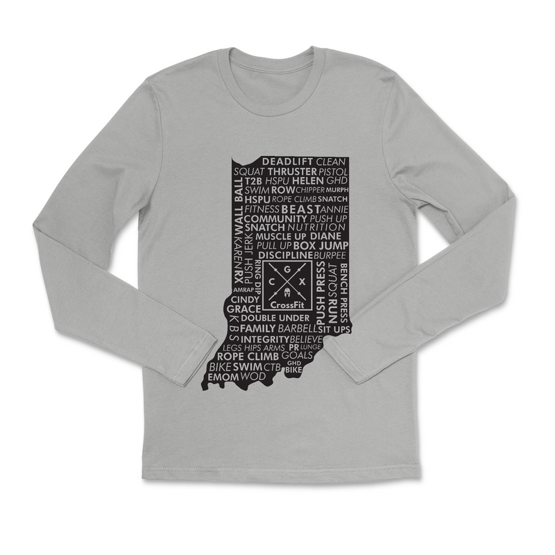 Mens 2X-Large HEATHER_GRAY Long Sleeve