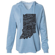 Womens 2X-Large MISTY_BLUE Hoodie