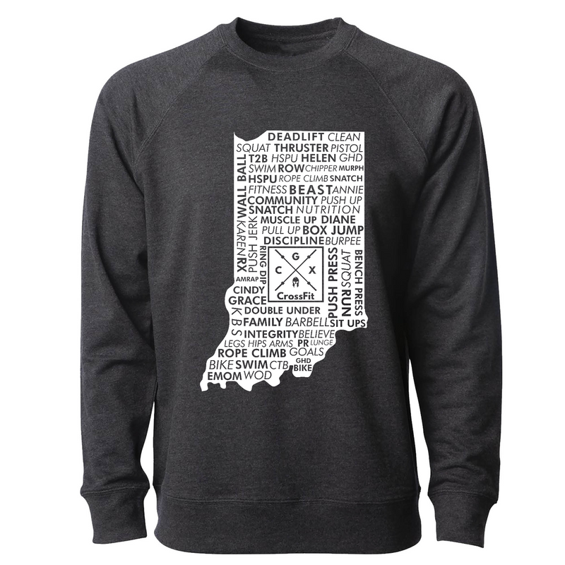 Mens 2X-Large CHARCOAL_HEATHER CrewNeck