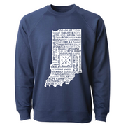 Mens 2X-Large INDIGO CrewNeck