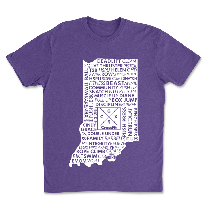 Mens 2X-Large PURPLE_RUSH T-Shirt