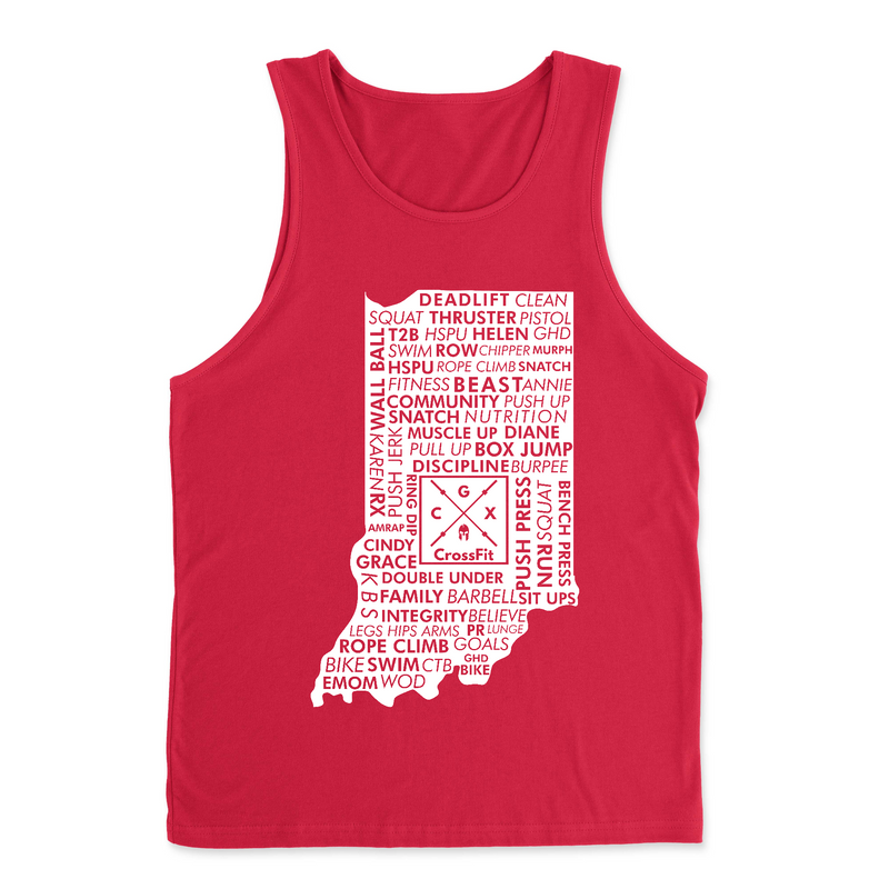 Mens 2X-Large RED Tank Top