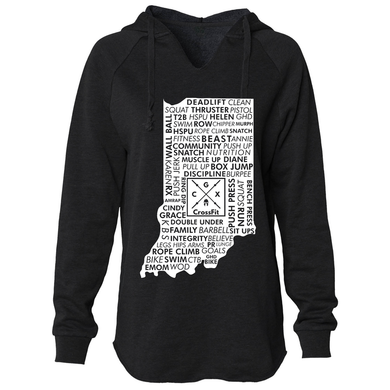 Womens 2X-Large BLACK Hoodie