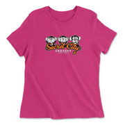 Womens 2X-Large BERRY Relaxed Jersey T-Shirt