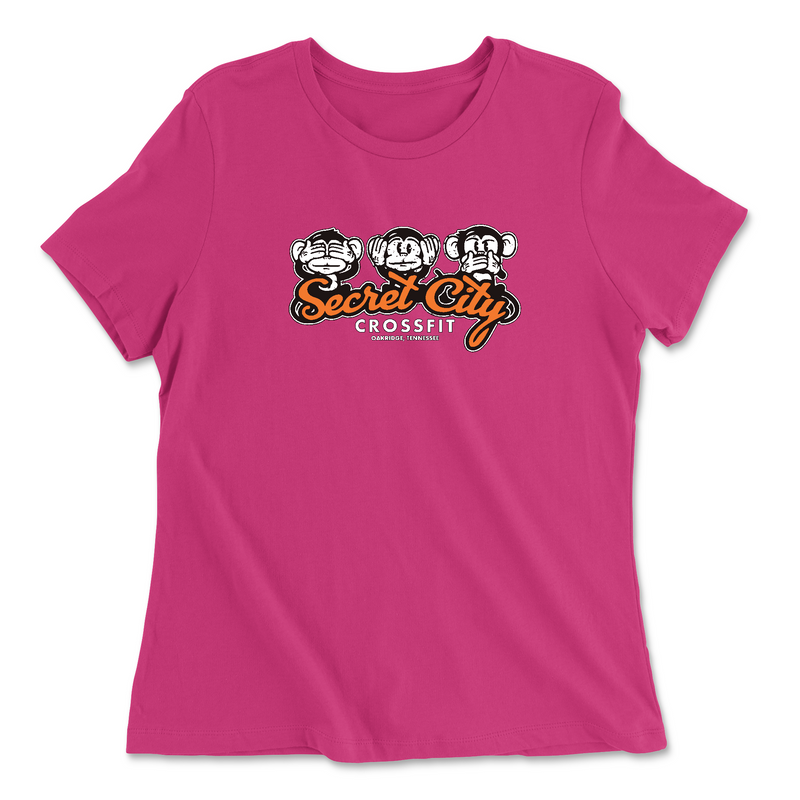 Womens 2X-Large BERRY Relaxed Jersey T-Shirt