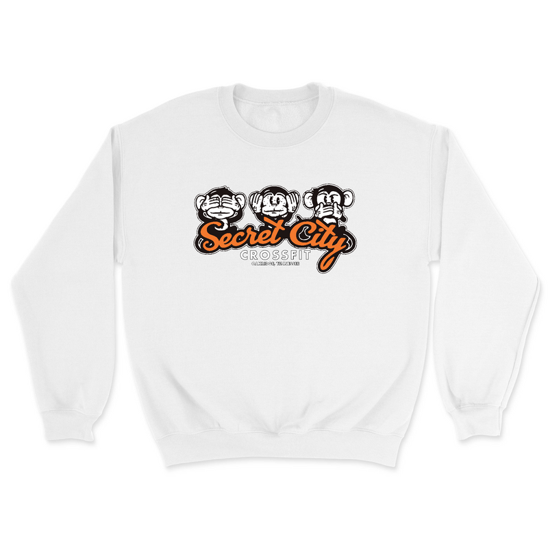 Mens 2X-Large WHITE Midweight Sweatshirt