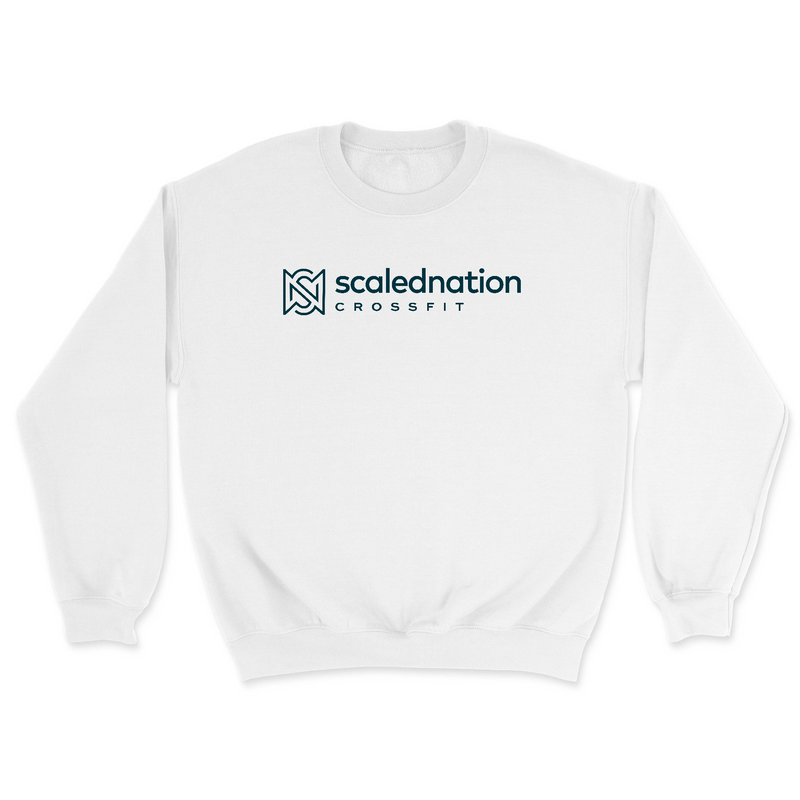 Mens 2X-Large WHITE Midweight Sweatshirt