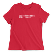 Womens 2X-Large RED Relaxed Jersey T-Shirt