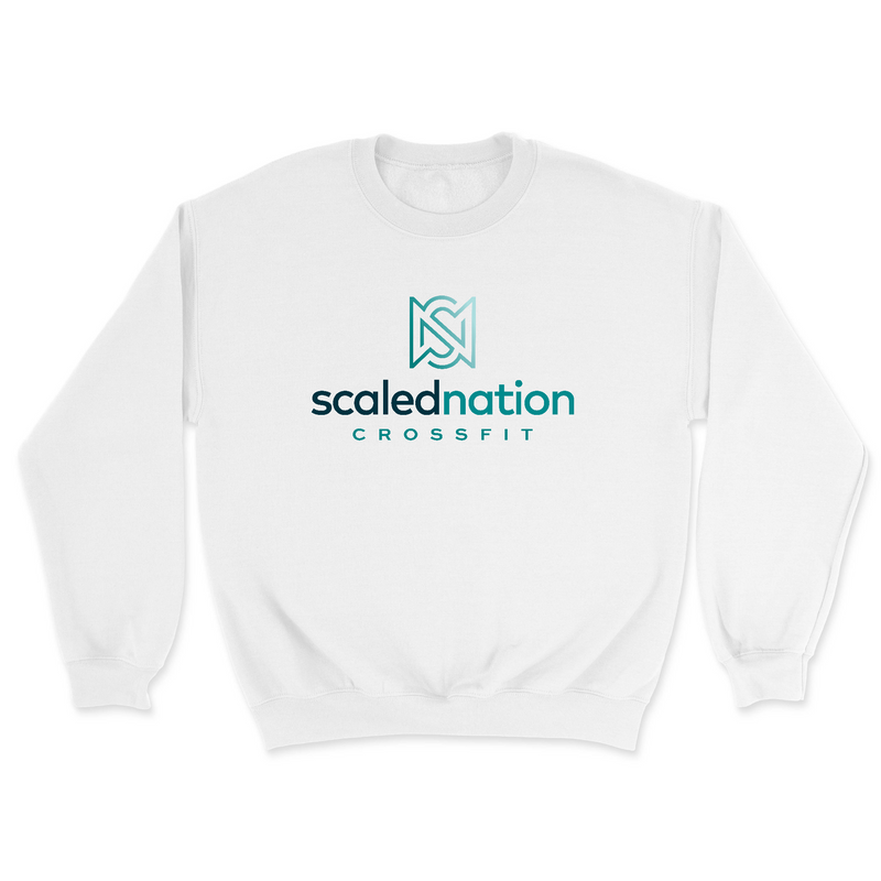 Mens 2X-Large WHITE Midweight Sweatshirt