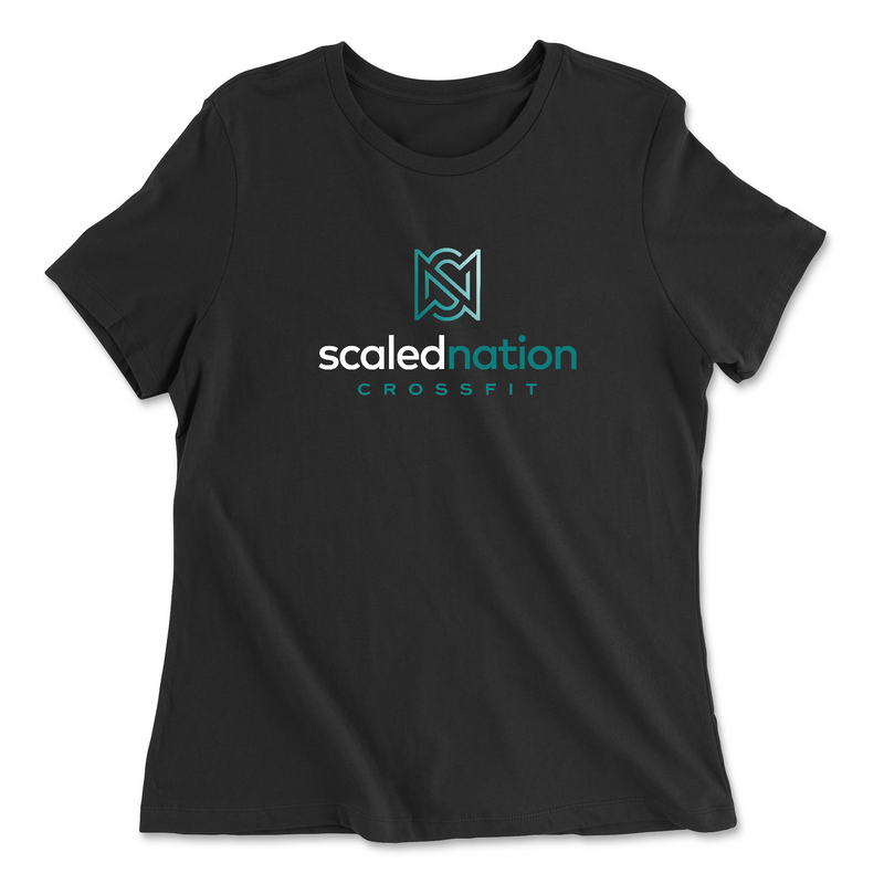 Womens 2X-Large BLACK Relaxed Jersey T-Shirt