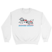 Mens 2X-Large WHITE Midweight Sweatshirt