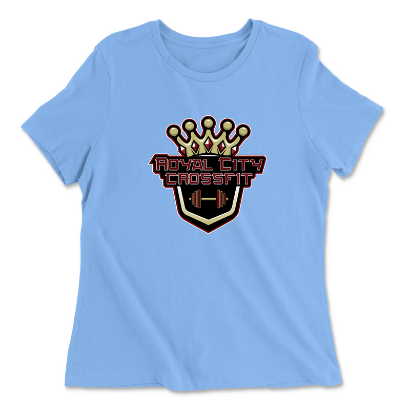 Womens 2X-Large CAROLINA_BLUE Relaxed Jersey T-Shirt