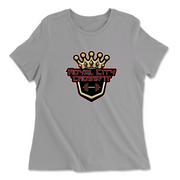 Womens 2X-Large SOLID_ATHETIC_GREY Relaxed Jersey T-Shirt