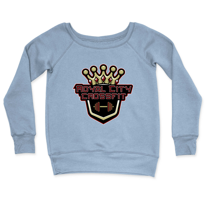 Womens 2X-Large MISTY_BLUE CrewNeck