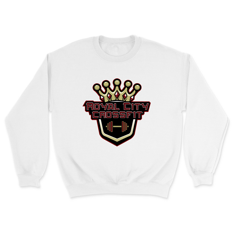 Mens 2X-Large WHITE Midweight Sweatshirt