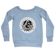 Womens 2X-Large MISTY_BLUE CrewNeck