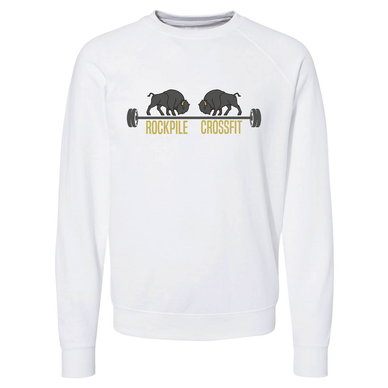 Mens 2X-Large WHITE CrewNeck
