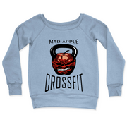 Womens 2X-Large MISTY_BLUE CrewNeck