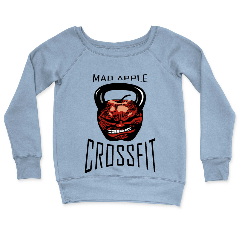 Womens 2X-Large MISTY_BLUE CrewNeck