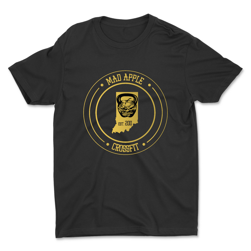 Unisex 2X-Large BLACK Cotton T-Shirt