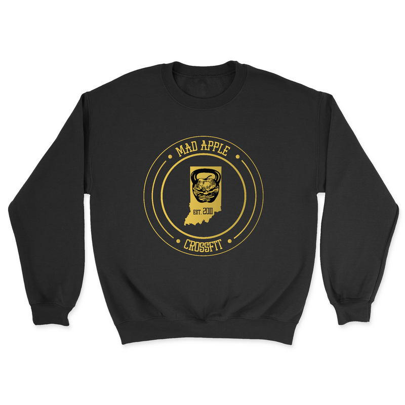 Mens 2X-Large BLACK Midweight Sweatshirt