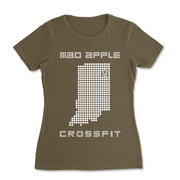 Womens 2X-Large MILITARY_GREEN T-Shirt