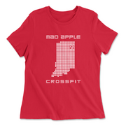 Womens 2X-Large RED Relaxed Jersey T-Shirt