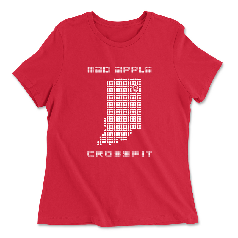 Womens 2X-Large RED Relaxed Jersey T-Shirt