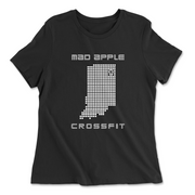 Womens 2X-Large BLACK Relaxed Jersey T-Shirt