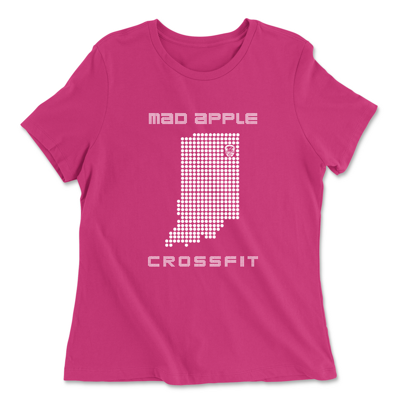 Womens 2X-Large BERRY Relaxed Jersey T-Shirt