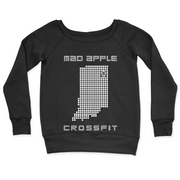 Womens 2X-Large BLACK CrewNeck