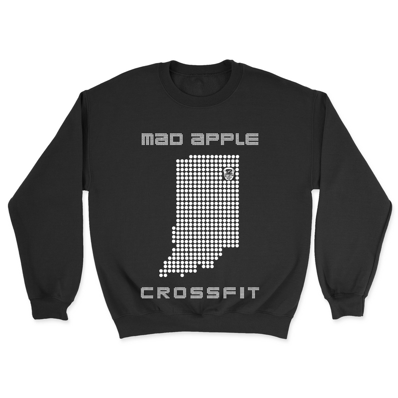 Mens 2X-Large BLACK Midweight Sweatshirt