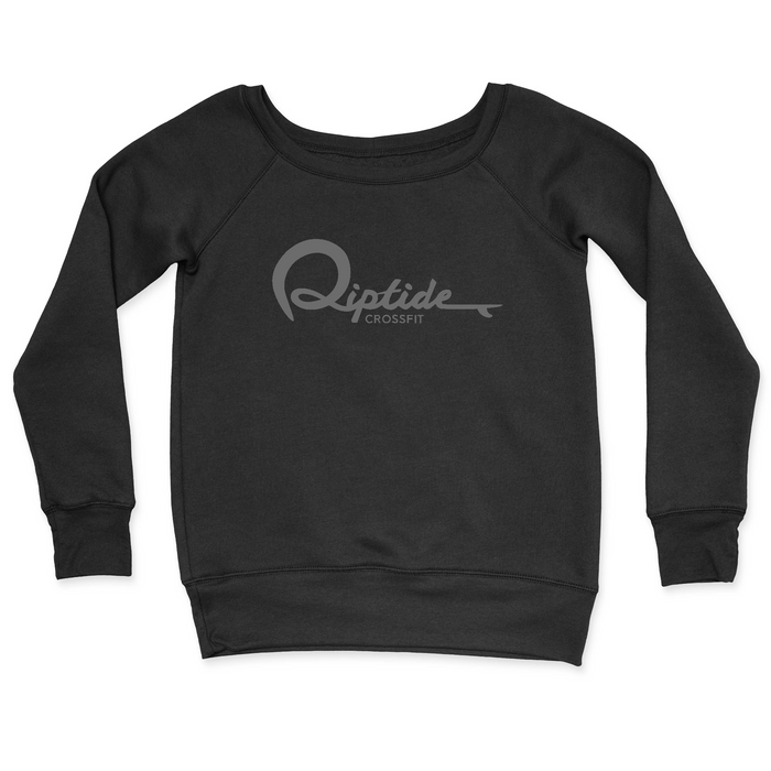 Womens 2X-Large BLACK CrewNeck