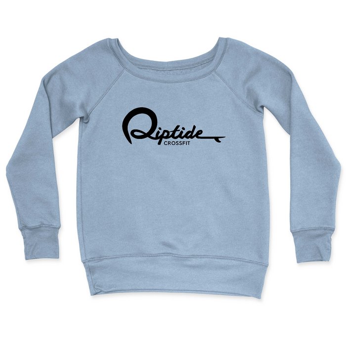 Womens 2X-Large MISTY_BLUE CrewNeck
