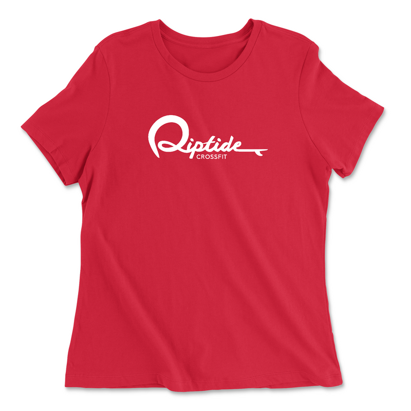 Womens 2X-Large RED Relaxed Jersey T-Shirt