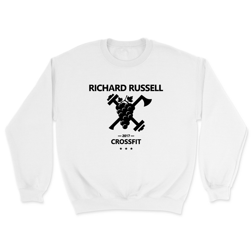 Mens 2X-Large WHITE Midweight Sweatshirt