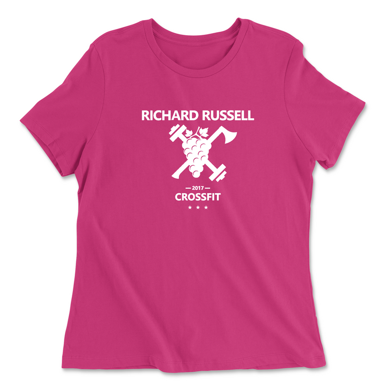 Womens 2X-Large BERRY Relaxed Jersey T-Shirt